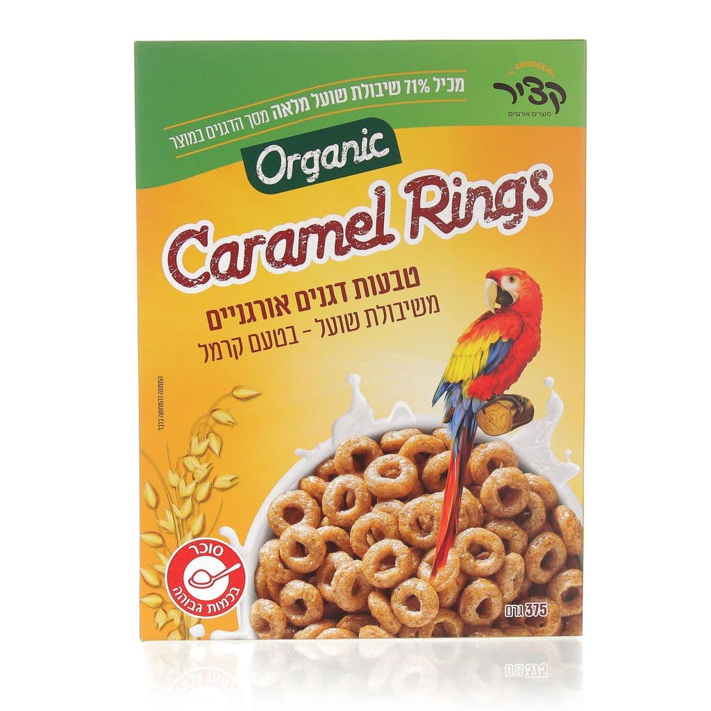Caramel Rings органические овсяные кольца - со вкусом карамели 375 г