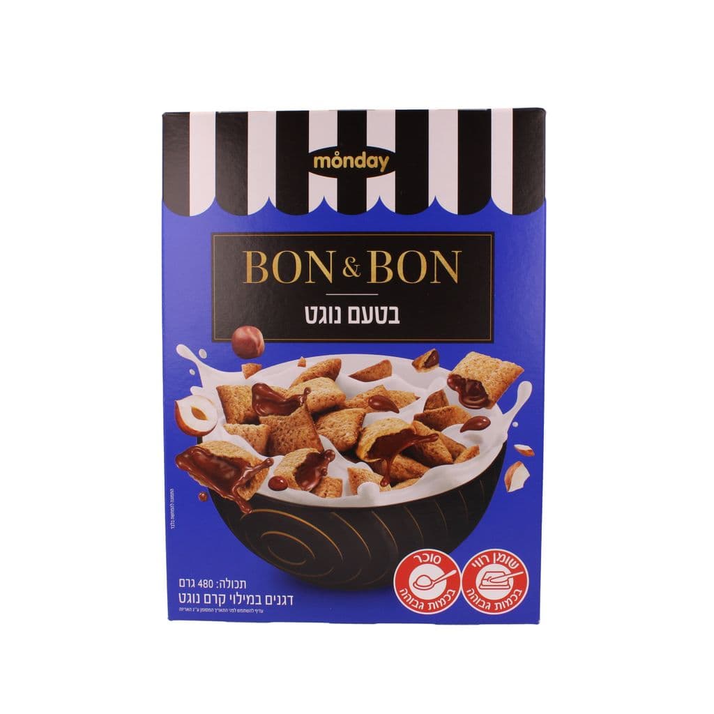 Céréales fourrées à la crème de nougat