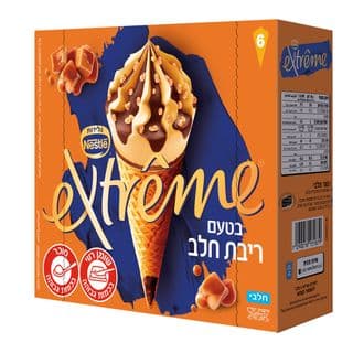 Extreme قمع بكريمة الحليب Badatz، عبوة 6، 6×72 غ