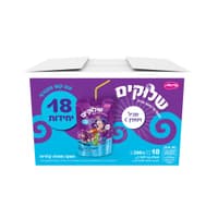 משקה קל בטעם ענבים קש  18 יח' 200 מ"ל