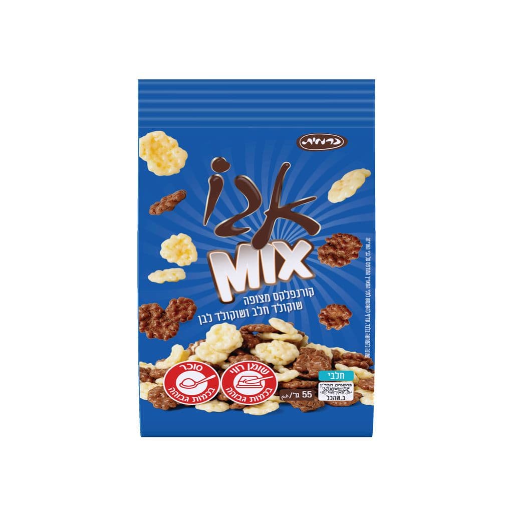 Cornflakes Ego Mix enrobés de chocolat au lait et blanc 55 g