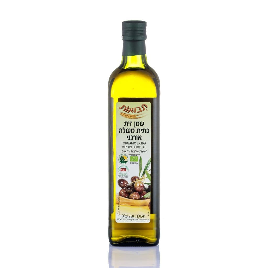 שמן זית כתית מעולה אורגני, תבואות, 750 מ"ל