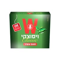 תה שחור קלאסי 120 שק{אריזה ירוקה}