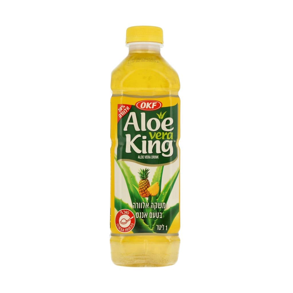 Aloe-משקה אלוורה בטעם אננס 1 ל'