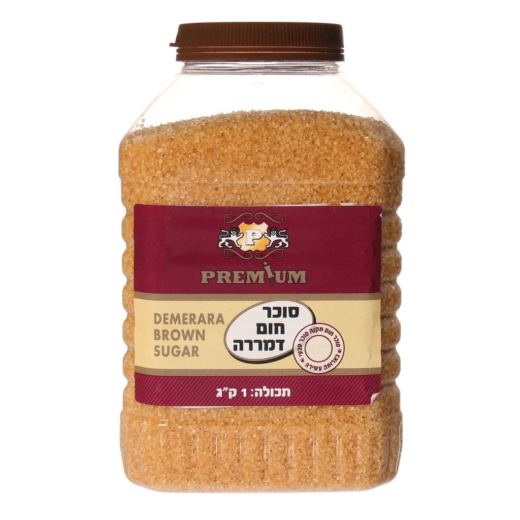 סוכר דמררה צנצנת 1 ק"ג