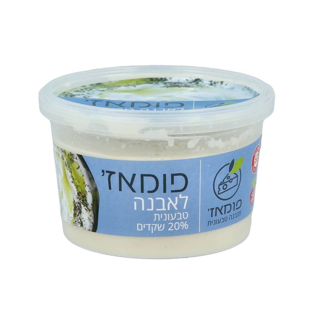 לאבנה טבעונית 20% שקדים 200 גרם