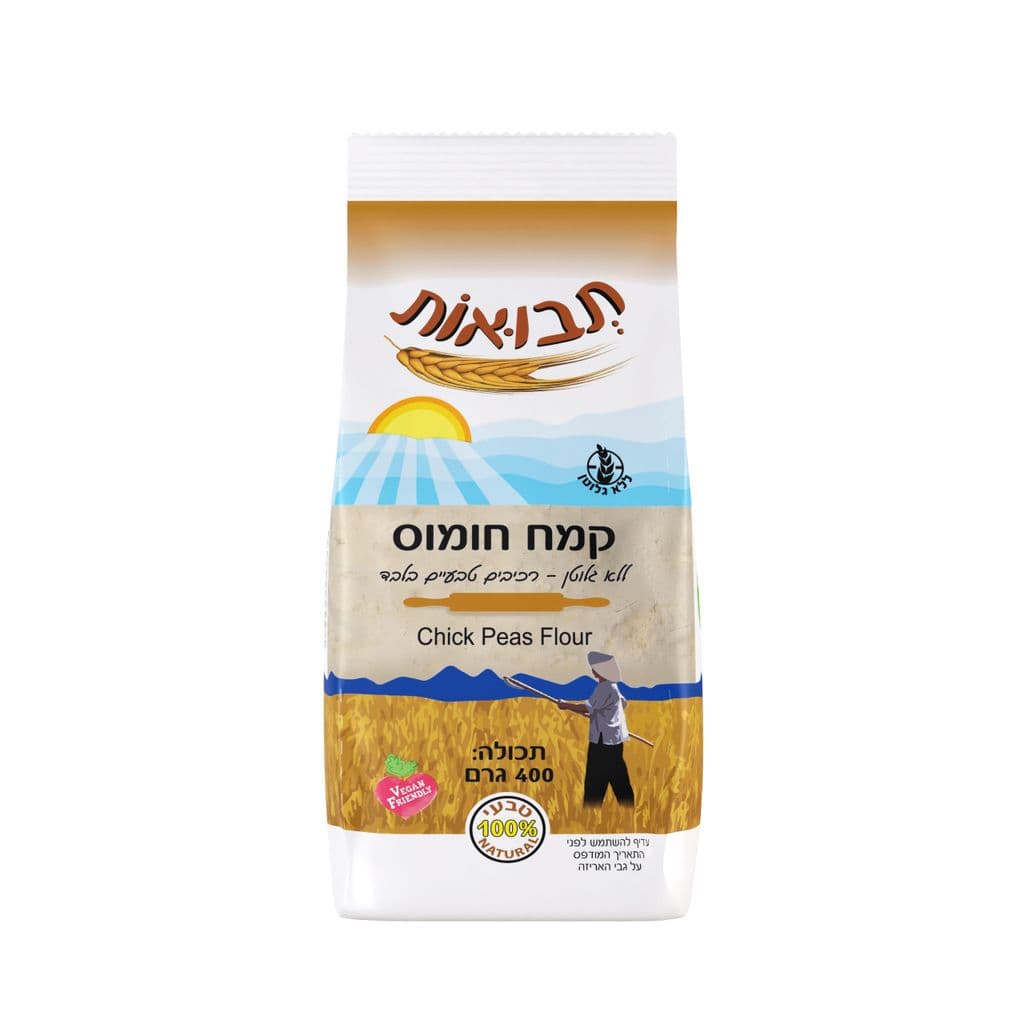 תבואות קמח חומוס ללא גלוטן 400 גרם