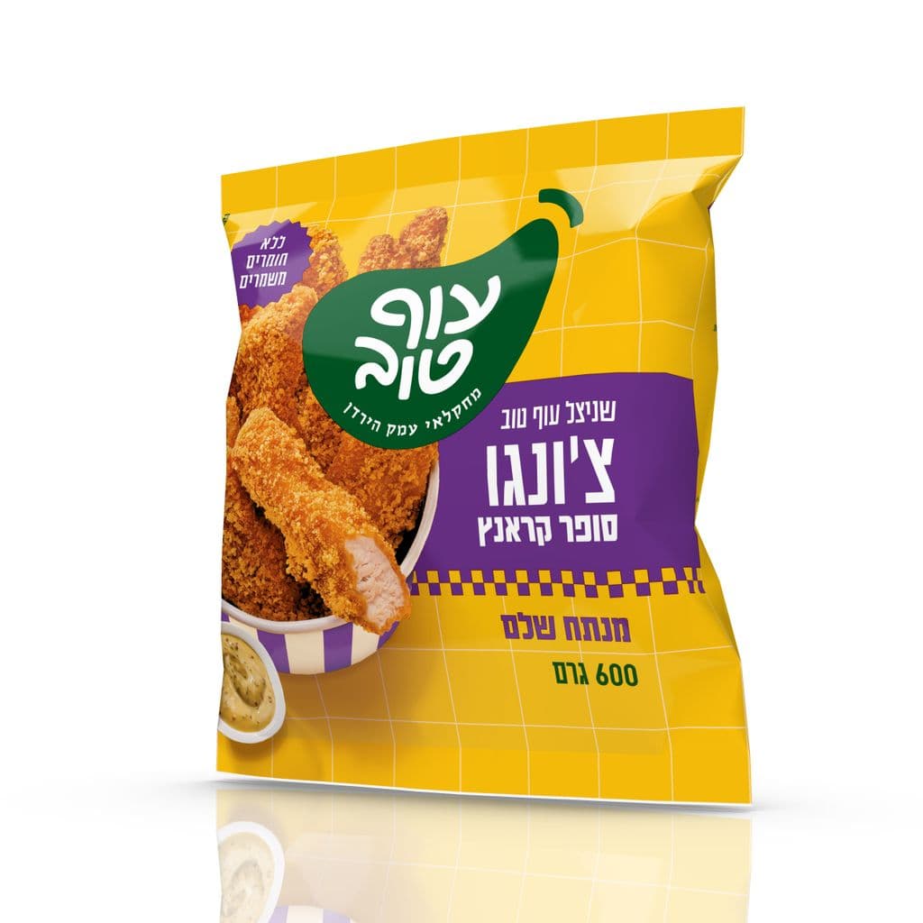 צ'ונגו סופר קראנץ - רצועות שניצל עוף טוב  600 גרם