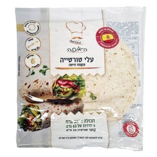 האופה– טורטייה שישייה. קוטר 25 ס"מ. משקל נקי 372 גרם