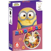 המיניונים - דגני בוקר טבעות צבעוניות בטעמי פירות 375 גרם