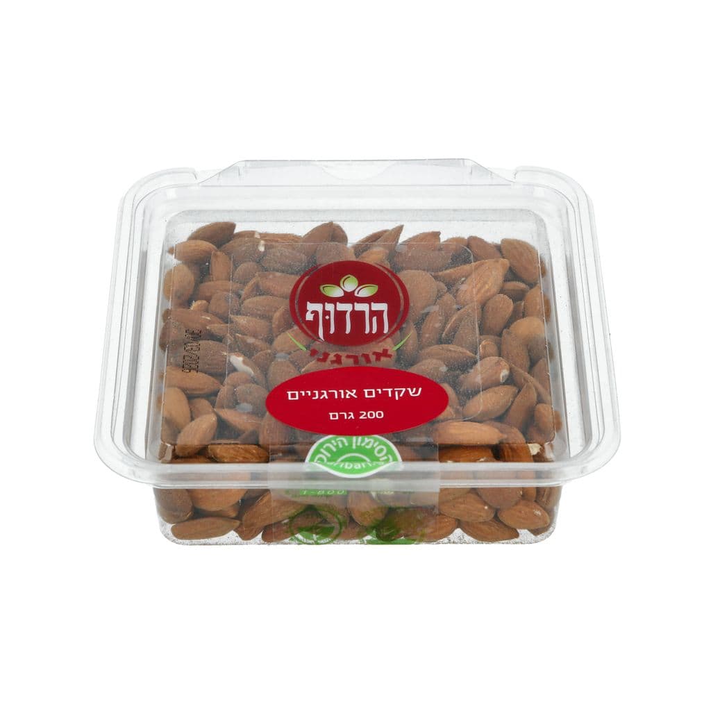 שקדים אורגניים 200 גרם