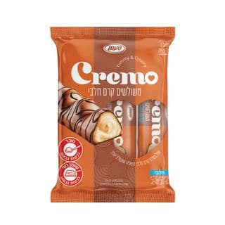 מארז CREMO וופל קרם חלבי טעמן 75 גרם