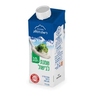 שמנת לבישול  10% רמת הגולן 250 מל
