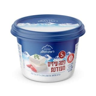 גבינת פטה עיזים מעודנת 5% שומן מחלבות רמת הגולן