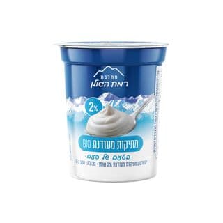 יוגורט במתיקות מעודנת 2% שומן 180 גרם מחלבות רמת הגולן