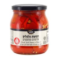 רצועות פלפלים אדומים מוחמצים 540 גרם