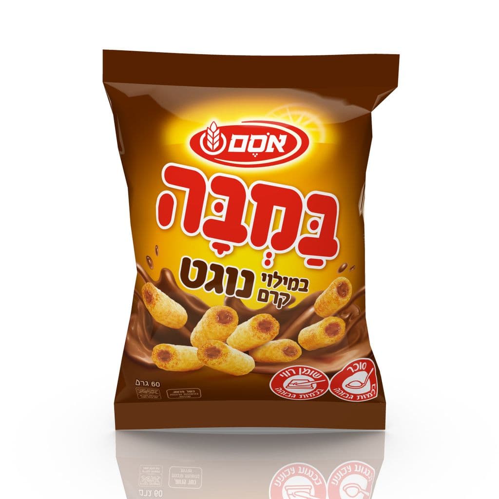 במבה במילוי קרם נוגט 60 גרם