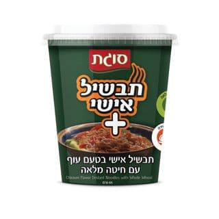 תבשיל אישי נודלס בטעם עוף עם חיטה מלאה סוגת 65 גרם
