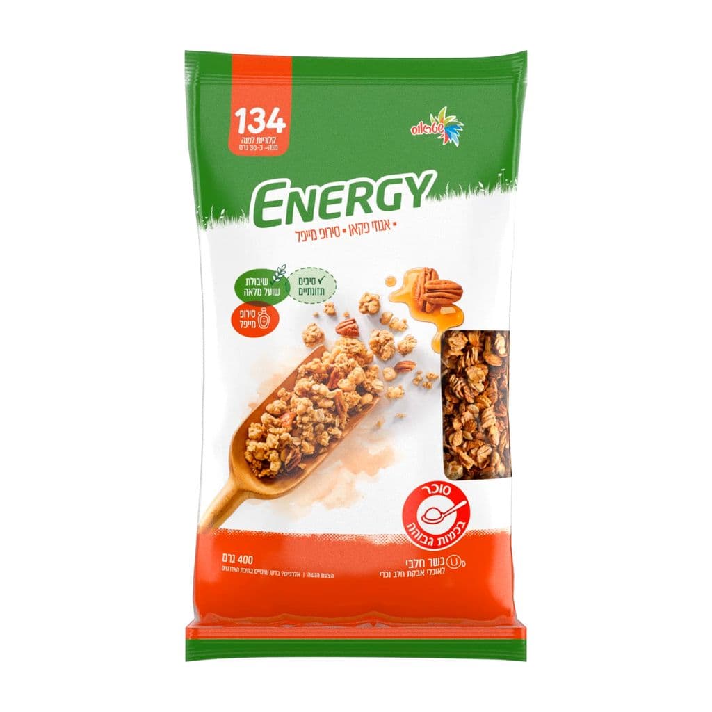 Energy granola aux flocons d'avoine, noix de pécan et érable 400 g