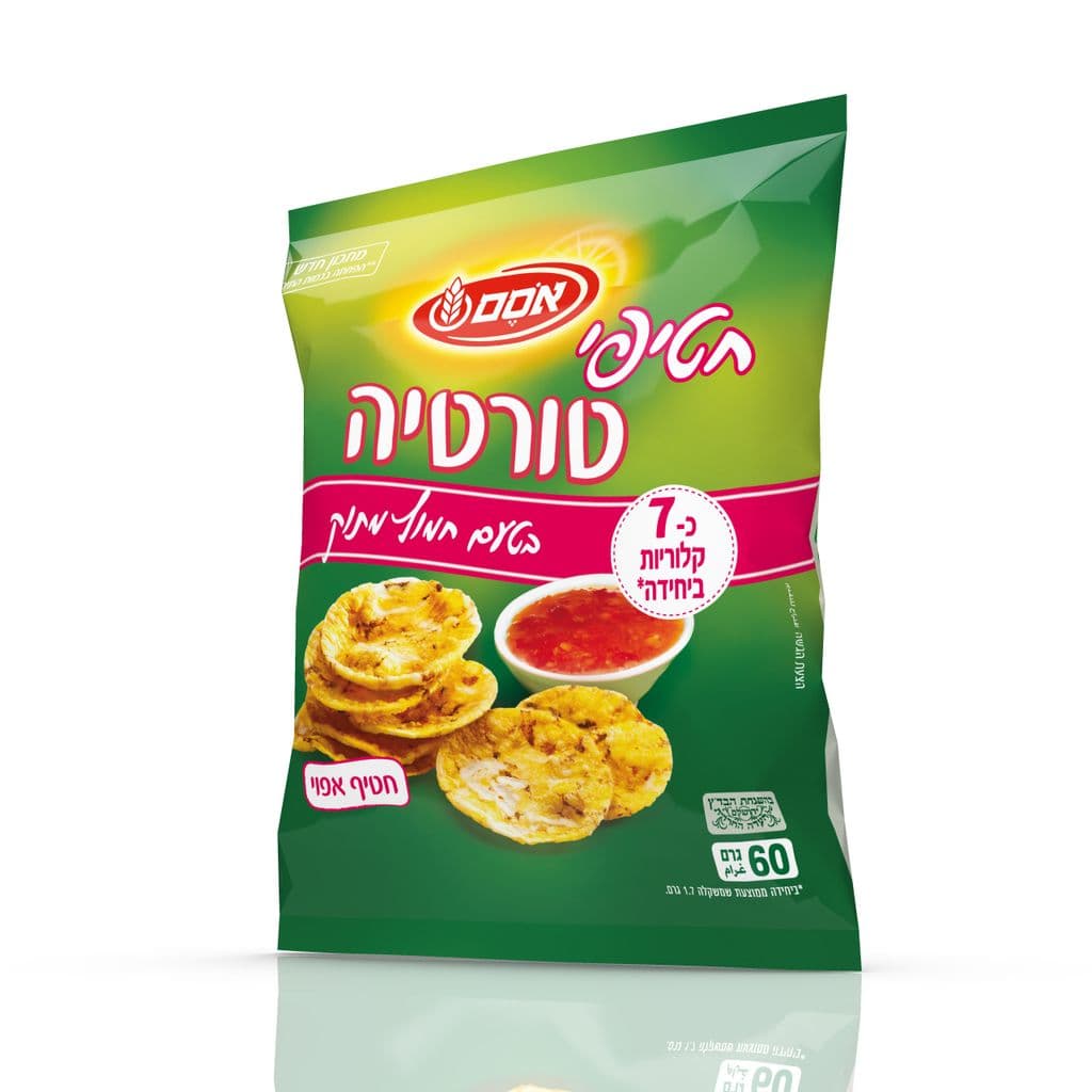 אסם חטיפי פרכ.טורטיה תר.חמוץ מתוק 60 גרם
