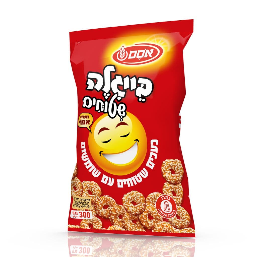 בייגלה שטוחים שומשום300ג