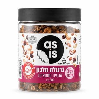 גרנולה חלבון אגוזים חמוציות AS IS