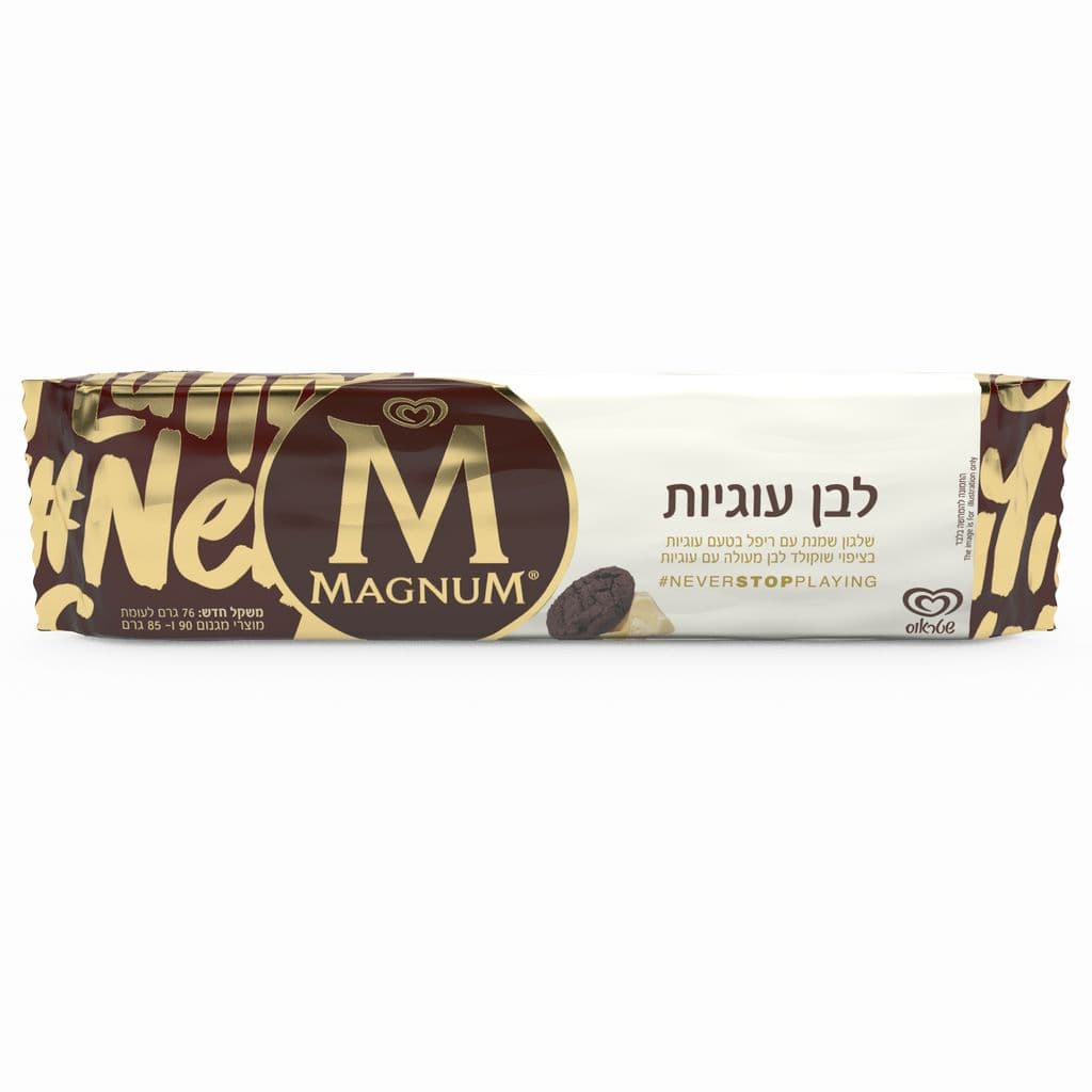שלגון מגנום לבן עוגיות