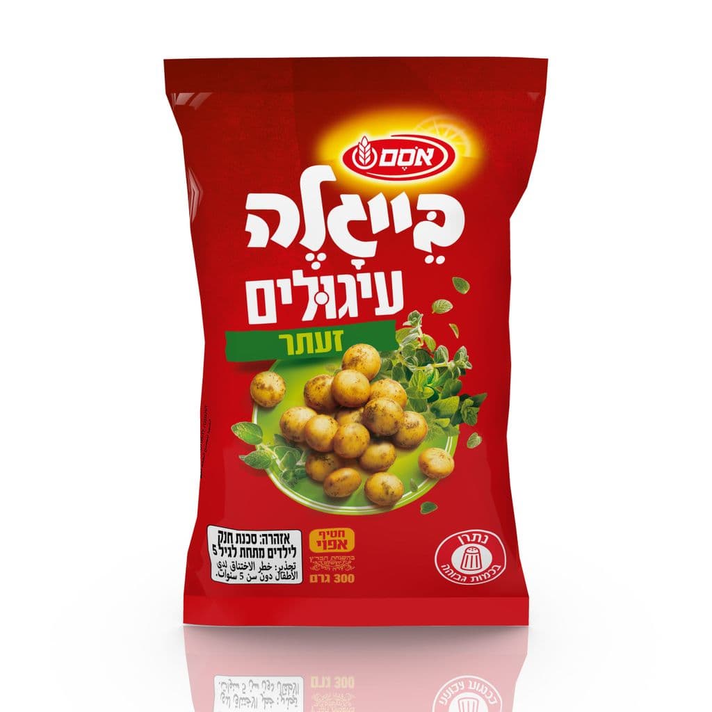 אסם בייגלה עיגולים בטעמים זעתר12*300ג