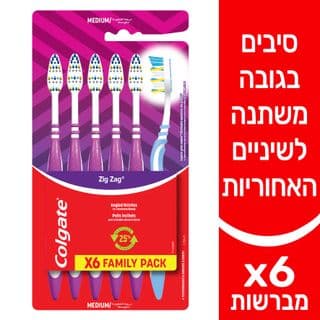 Brosse à dents à fibres zigzag