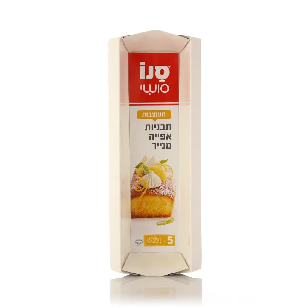 סנו סושי - תבניות אפייה מנייר, אינגלישקייק בגודל 6.5*26 ס"מ, 5 יחידות