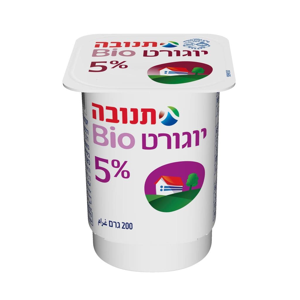 יוגורט תנובה 5% 200 גרם