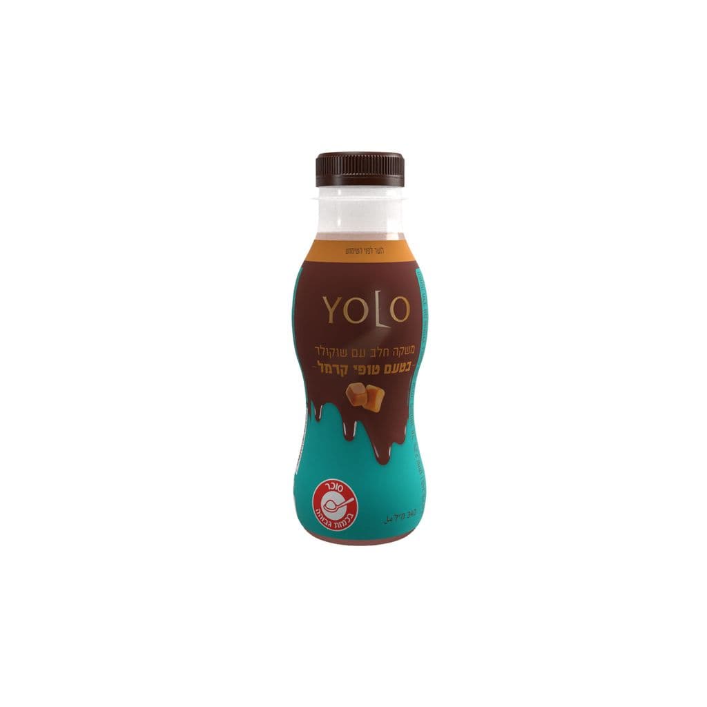 משקה YOLO בטעם טופי קרמל 340 מ"ל