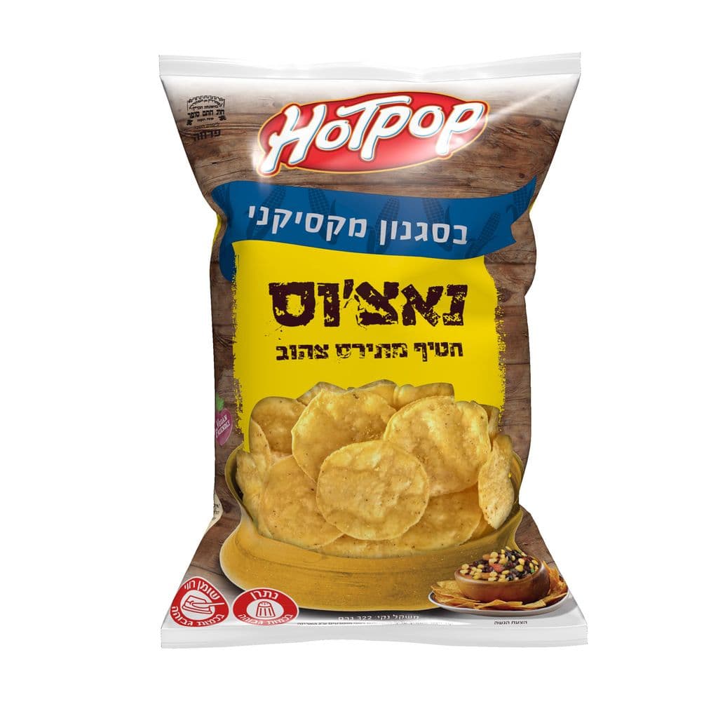 הוטפופ נאצ'וס מתירס צהוב 322 גרם