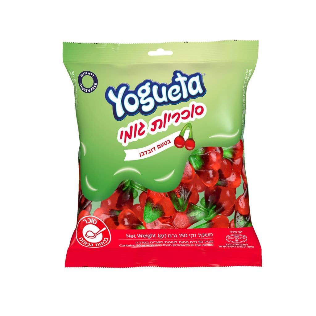 حلوى جيلي Yogeta بالكرز لامعة 150 غ