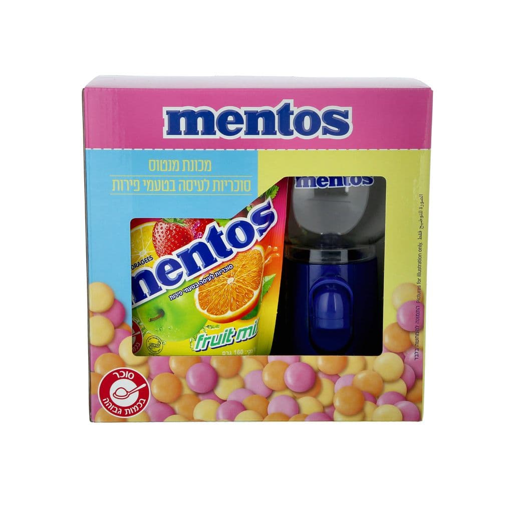 Mentos coffret machine à bonbons 320 g