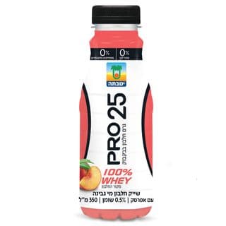 יטבתה PRO שייק חלבון מי גבינה WHEY עם אפרסק ללא סוכר לבן