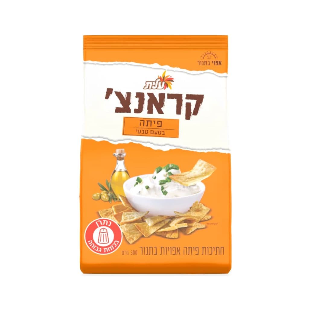 פיתה קראנצ' טבעי 300 ג'
