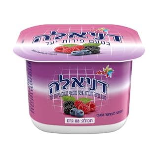 דניאלה מעדן גבינה מוקצף בטעם פירות יער
