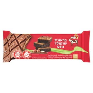 كيكة براوني شوكولاتة نوجا