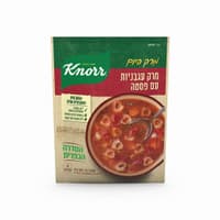 מרק היום עגבניות עם פסטה רכיבים טבעיים
