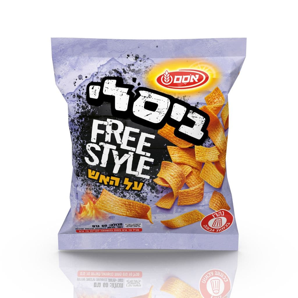 ביסלי פריסטייל על האש 24*60גרם