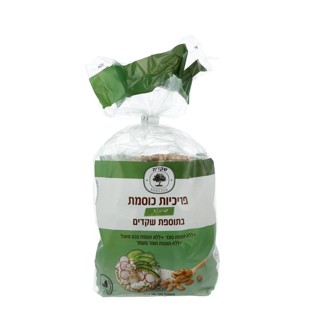 פריכיות כוסמת  דקות התוספת שקדים 90 גר'