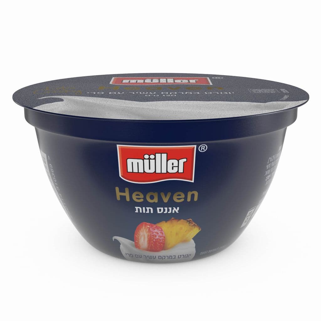 יוגורט Muller Heaven עם תות אננס