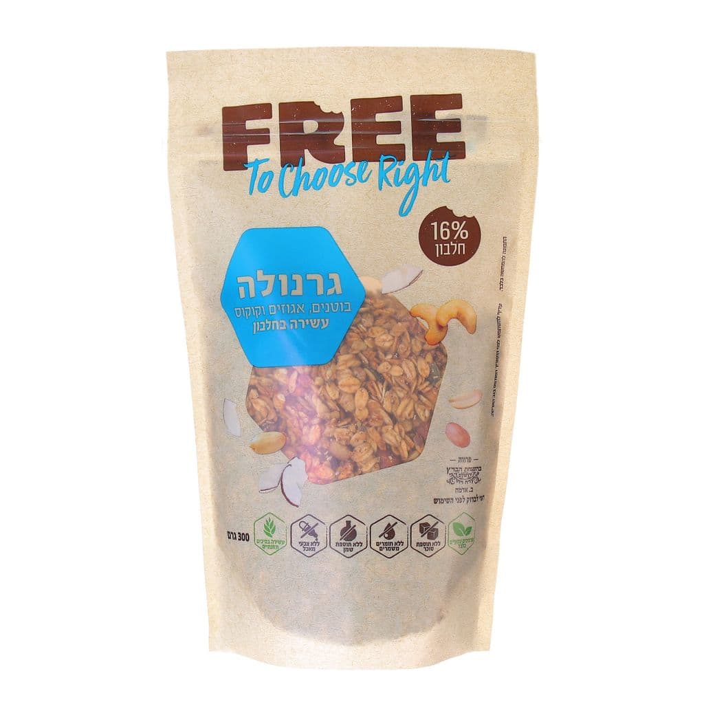 Granola fruits protéinée cacahuètes et coco 300 g