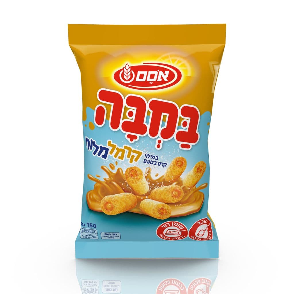 במבה במילוי קרמל מלוח 24*150גרם