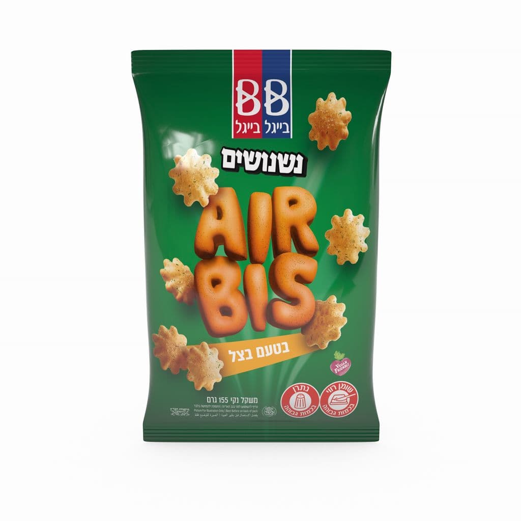 נשנושים איירביס חטיף אפוי בטעם בצל