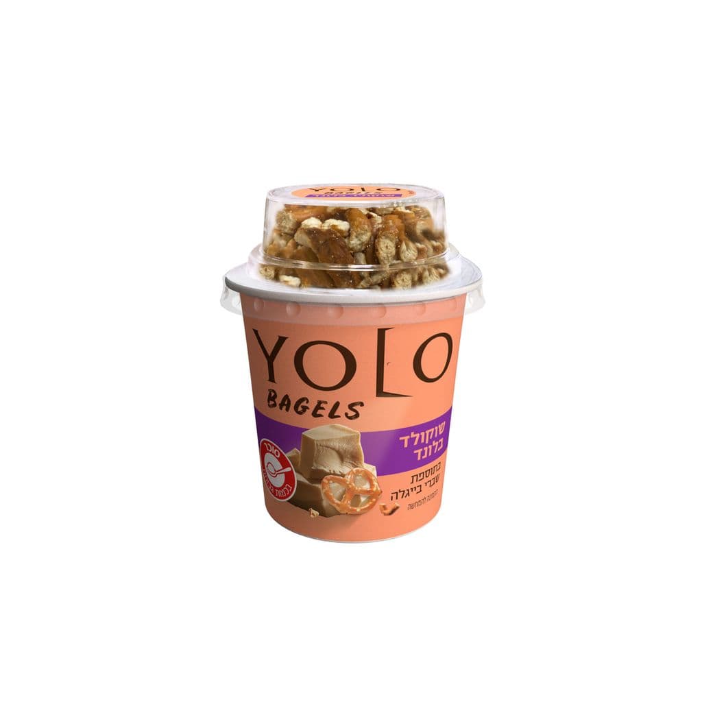 YOLO BAGELS שוקולד בלונד בתוספת שברי בייגלה 120 גרם