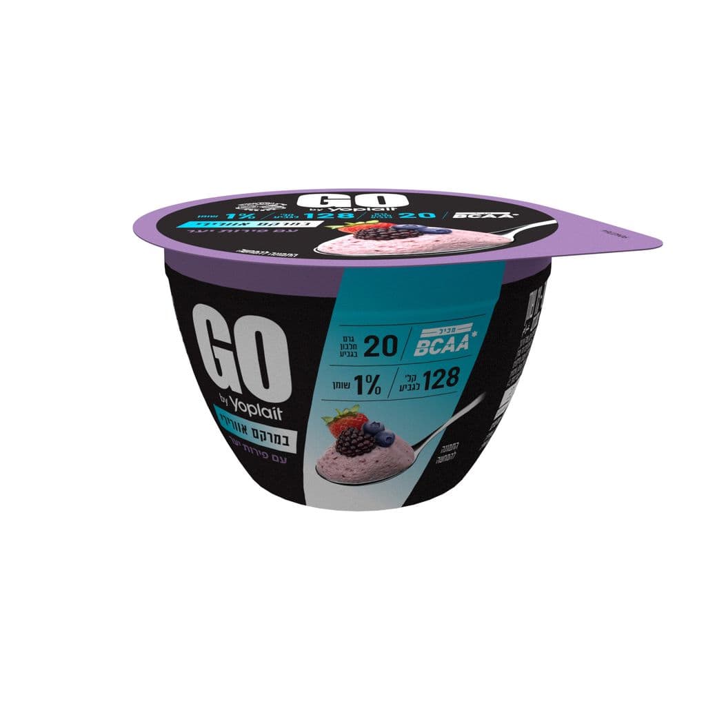 יוגורט גו במרקם אוורירי בטעם פירות יער