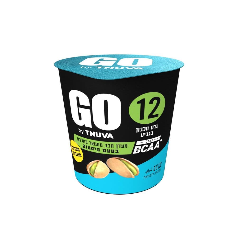 מעדן חלבון 12 גרם GO בטעם פיסטוק 120 גרם