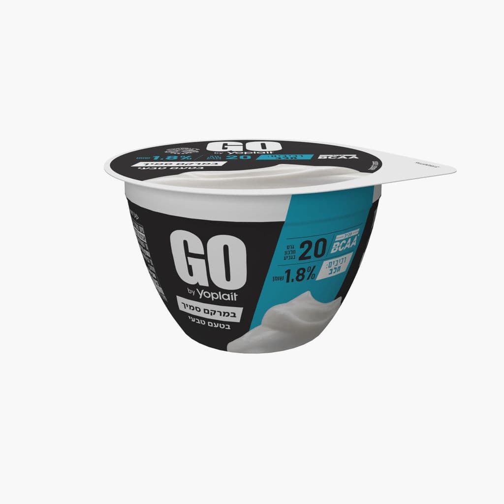 יוגורט GO סמיך בטעם טבעי 20 גר' חלבון